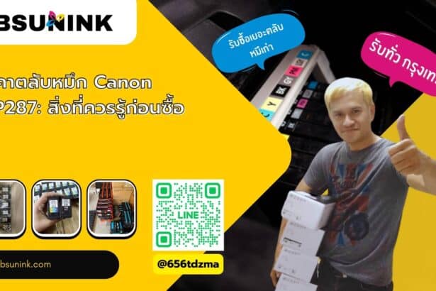 ราคาตลับหมึก canon mp287